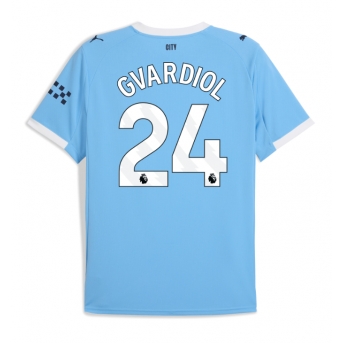Manchester City Josko Gvardiol #24 Tricou Fotbal Replică 2025-26 Barbati Acasa